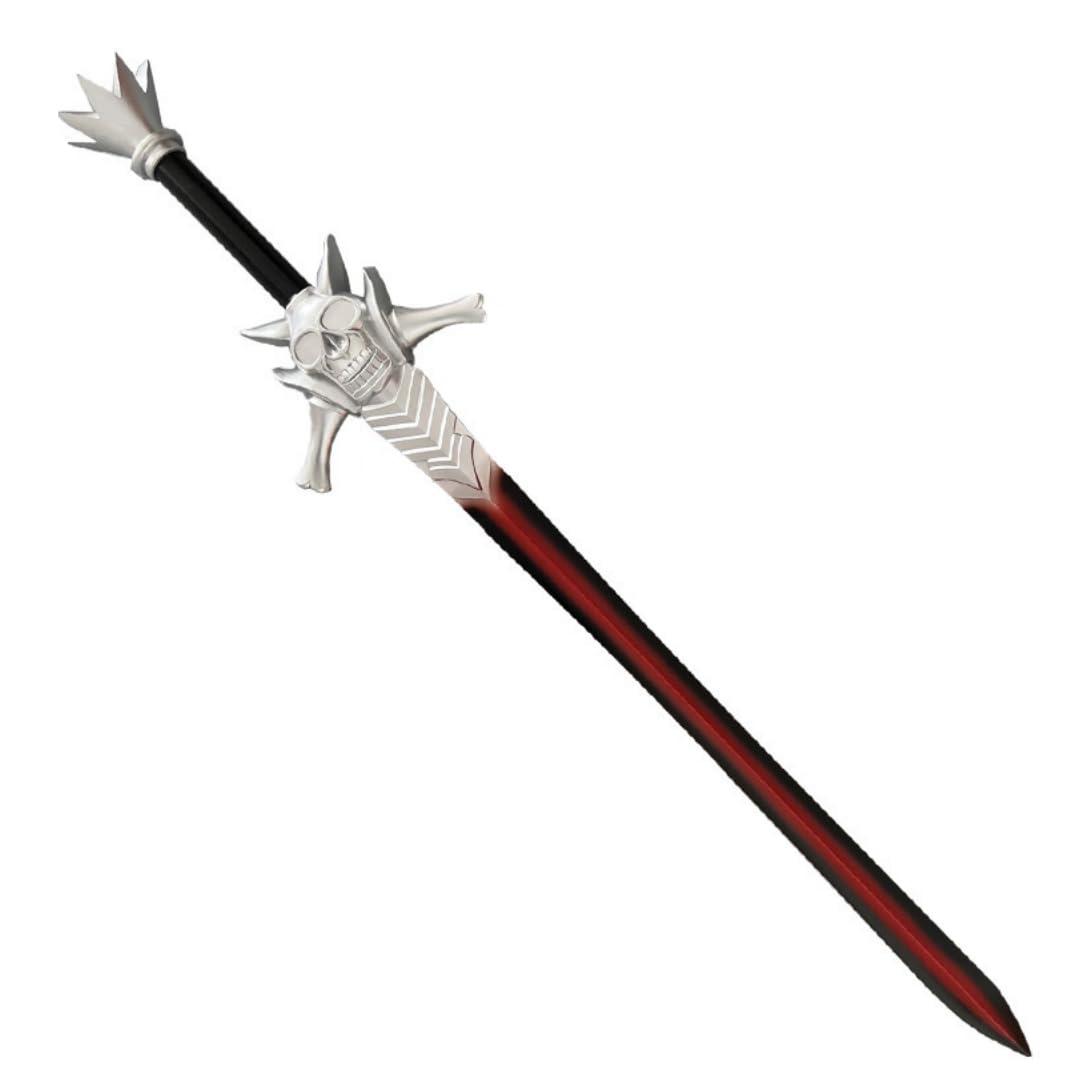 Amazon.com: damdos Halloween Prop Fantasey Foam Swords, Blood Red